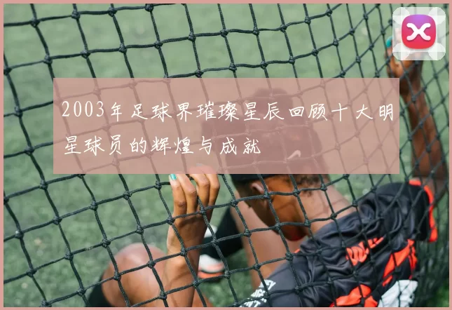 2003年足球界璀璨星辰回顾十大明星球员的辉煌与成就
